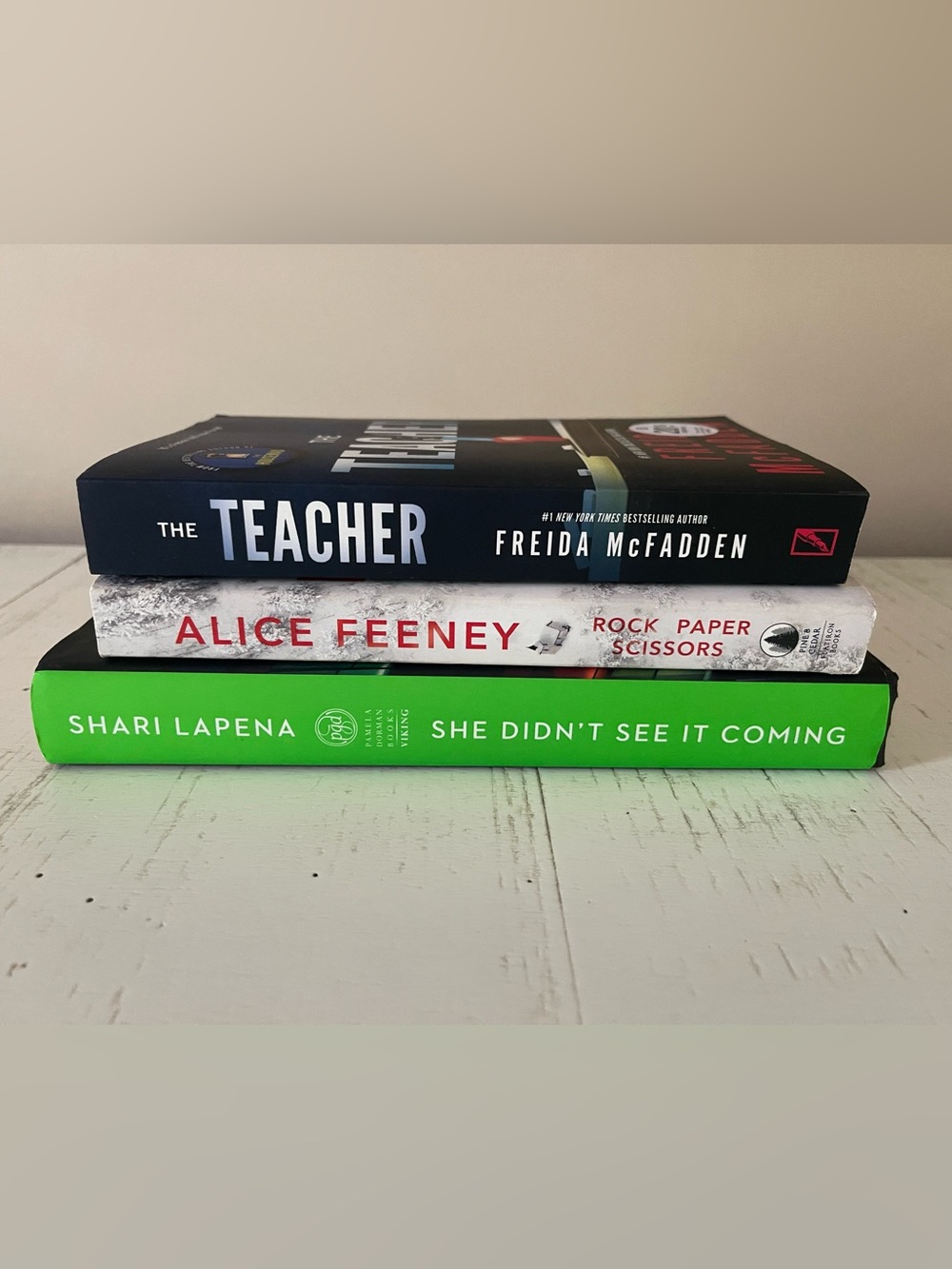 3 Book Psychological Thriller Lot McFadden Feeney Lapena Mystery Suspense